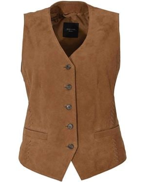 Weekend by Maxmara Wkdvetusta Suede Vest - Brown