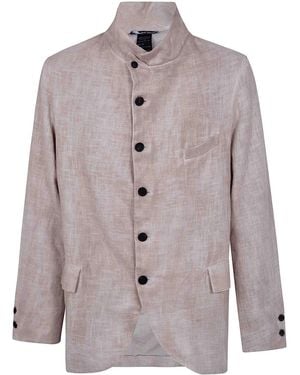 Avant Toi Hand Painted Rever Jacket - Brown
