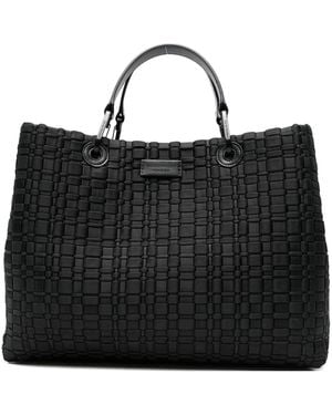 Emporio Armani Myea Medium Shopping Bag - Black