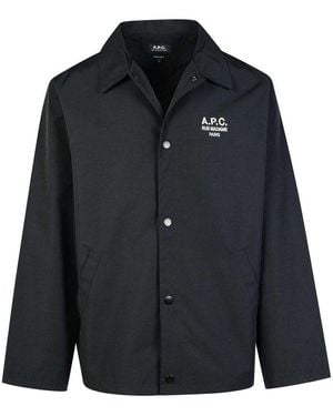 A.P.C. Regis Cotton Blend Shirt - Black