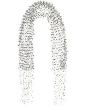 Dries Van Noten Scarf Necklace - White