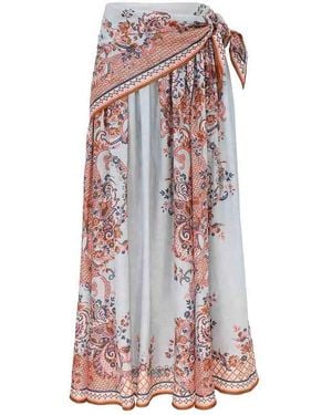 Zimmermann Jupe Midi - Rose