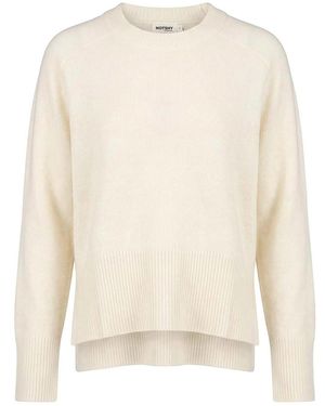 Not Shy 'Xenia' Round Neck Sweater - Natural