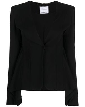 Blumarine Single-Breasted Jacket - Black