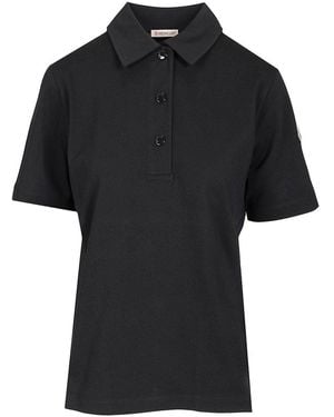 Moncler Short Sleeve Polo - Black