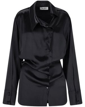 The Attico Mini Shirt Dress - Black