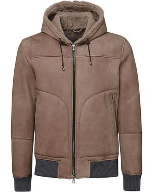 Barba Napoli Leather Jacket - Brown