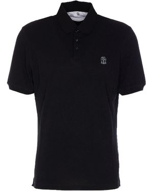 Brunello Cucinelli Polo Logo - Black