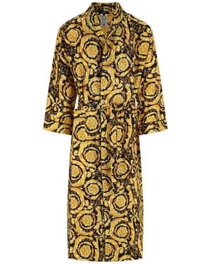 Versace Silk Dressing Gown - Metallic