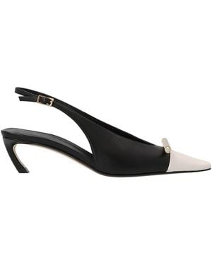 Lanvin Bico Slingbacks - Black
