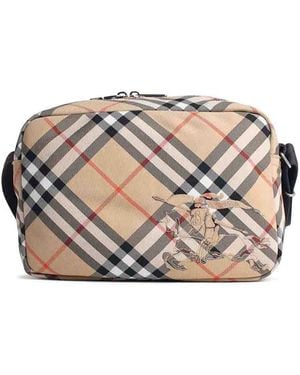 Burberry Bag Check Bag - White