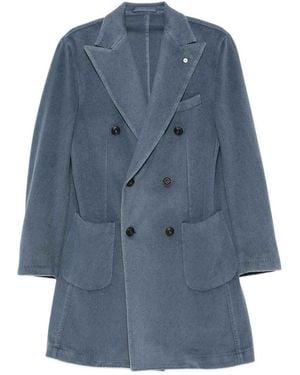 L.B.M. 1911 Wool&Cashmere Coat - Blue