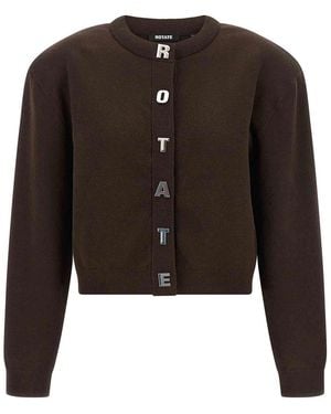 ROTATE BIRGER CHRISTENSEN Firm Knit' Cardigan - Black