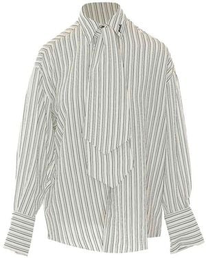 Pinko Colchico Striped Shirt - White