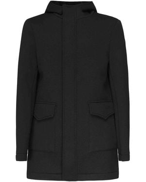 Colmar Long Down Jacket With Hood - Black