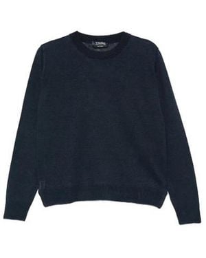 Max Mara Linen Yarn Crew Neck Sweater - Blue