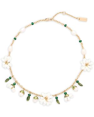 Marc Jacobs The Rooted Daisy Necklace With Flowers - Natural
