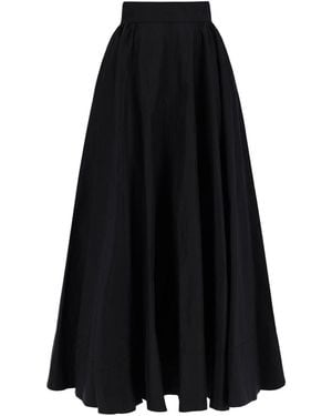 ANDAMANE Flared Maxi Skirt - Black