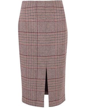 FEDERICA TOSI Wool Pencil Skirt - Natural