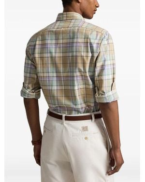 Polo Ralph Lauren Plaid-Check Embroidered-Logo Shirt - Multicolour