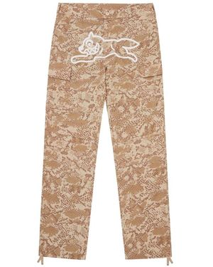 ICECREAM Print Cargo Pants - Natural