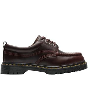 Dr. Martens Lace-Up Leather Loafers - Brown