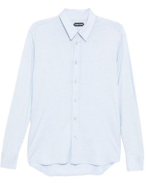 Tom Ford Silk Cotton Blend Shirt - White