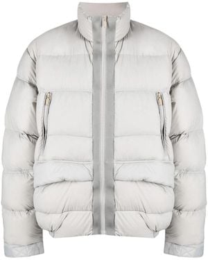 C2H4 High-neck Padded Jacket - Grey