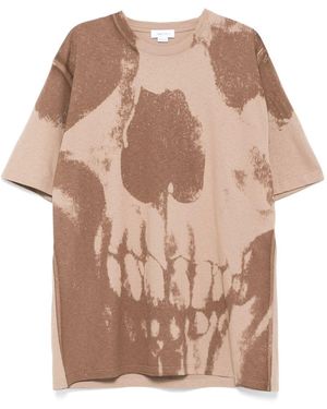 McQueen Exploded Skull T-Shirt - Natural