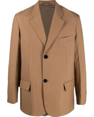 Marni Single-Breasted Tailored Blazer - Brown