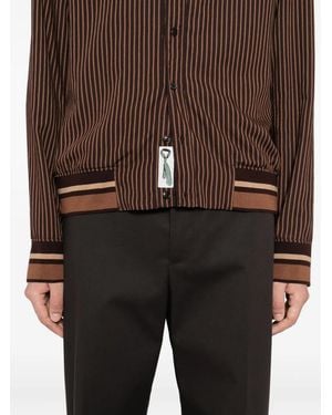 Paul Smith Striped Shirt Jacket - Brown