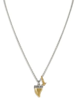 Vivienne Westwood Orb Shark-Tooth Necklace - Metallic