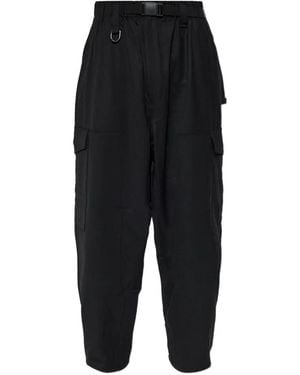Y-3 Buckle-Belt Cargo Trousers - Black