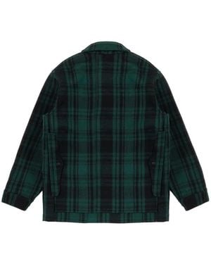 Pendleton Mackinaw Plaid-Pattern Wool Jacket - Green