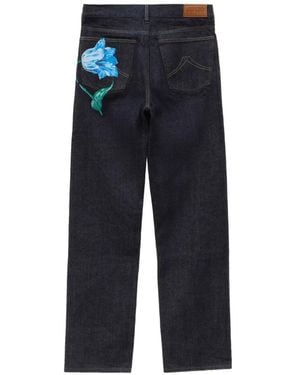 KENZO Tulip Straight-Fit Jeans - Blue