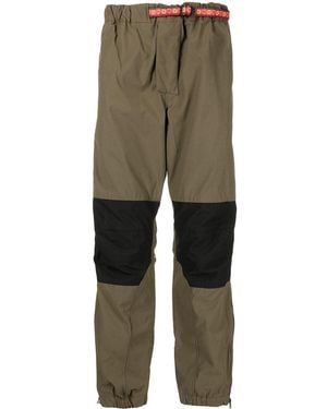 BBCICECREAM Paneled Drawstring-waist Straight-leg Pants - Multicolor