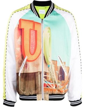 BLUE SKY INN Graphic-print Bomber Jacket - Multicolour