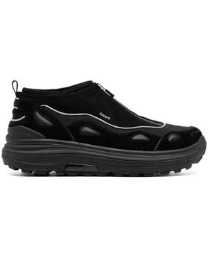 Suicoke Akk-Zip Panelled Trainers - Black