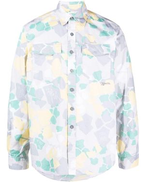 Objects IV Life Graphic-Print Long-Sleeved Shirt - Blue