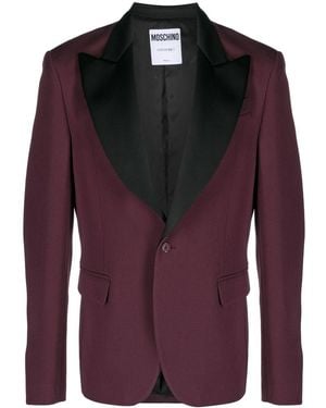 Moschino Single-Breasted Blazer - Red