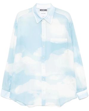 Moschino Graphic-Print Shirt - Blue