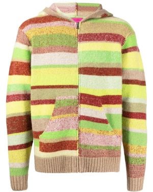 The Elder Statesman Multi-stripe Zip-up Hoodie - Multicolour