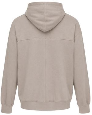 Rick Owens Zip-Up Drawstring Hoodie - Grey