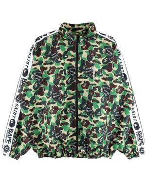 SAINT Mxxxxxx Camouflage-Print Bomber Jacket - Green