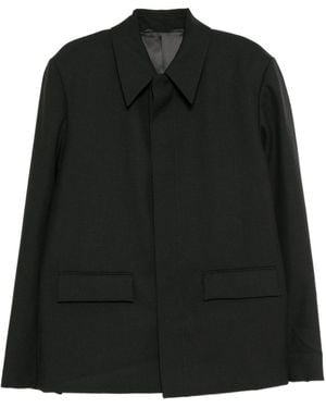 Rier Single-Breasted Blazer - Black
