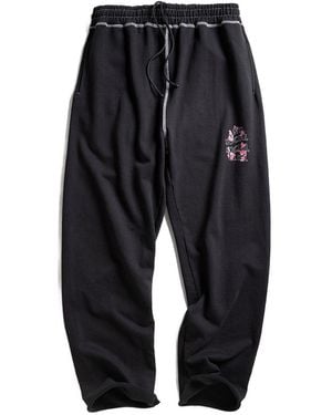 ANTI SOCIAL SOCIAL CLUB Contrast-Stitch Track Trousers - Black