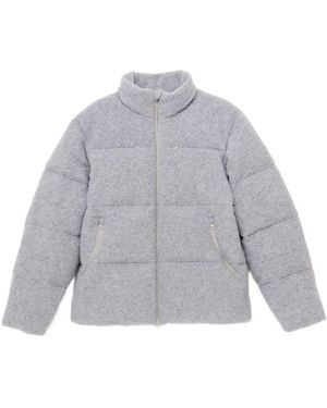 Hiking Patrol High-Neck Padded Jacket - Grey