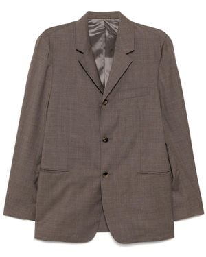 Caruso Hedda Single-Breasted Blazer - Brown