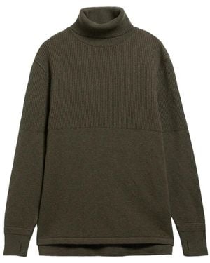 Barbour Ribbed Roll-Neck Sweater - Black