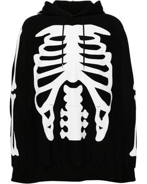 TAKAHIROMIYASHITA TheSoloist. Skeleton-Print Hoodie - Black
